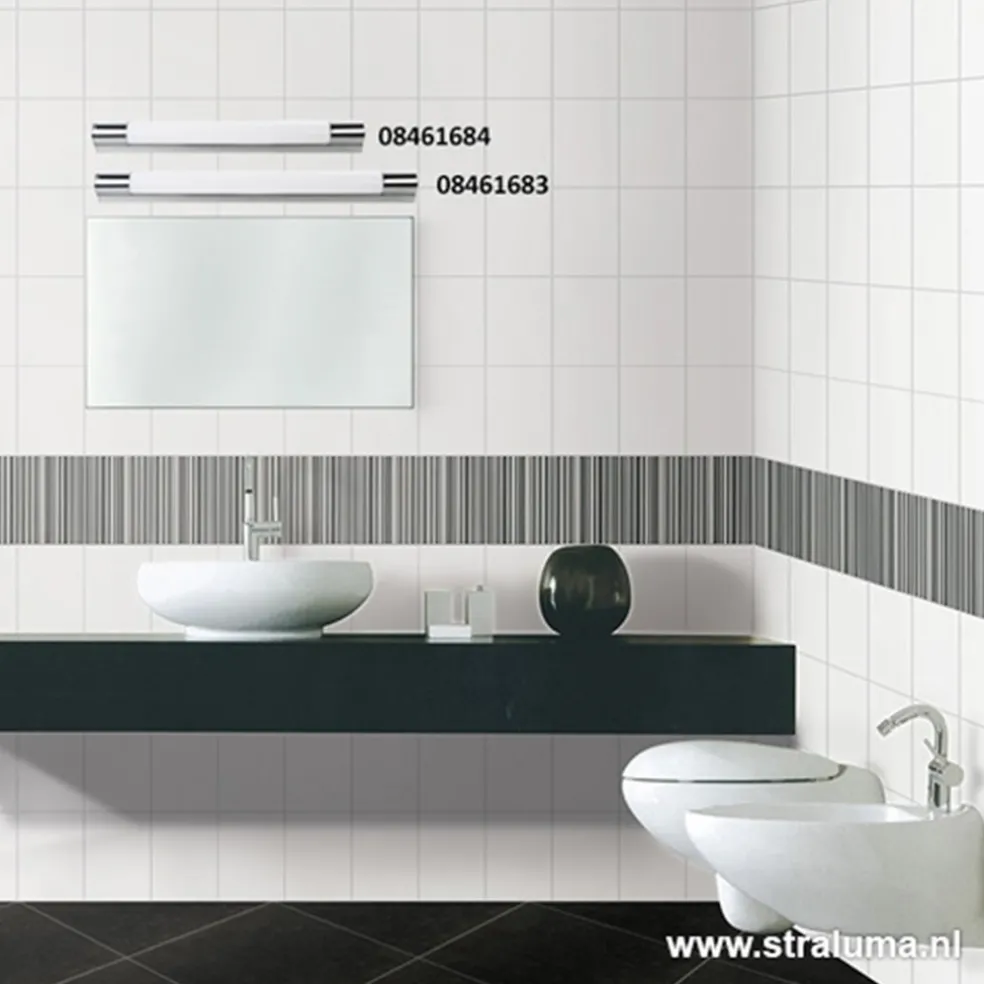 LED badkamer-wandlamp met stopcontact