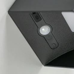 LED buitenlamp oplaadbaar zwart vierkant