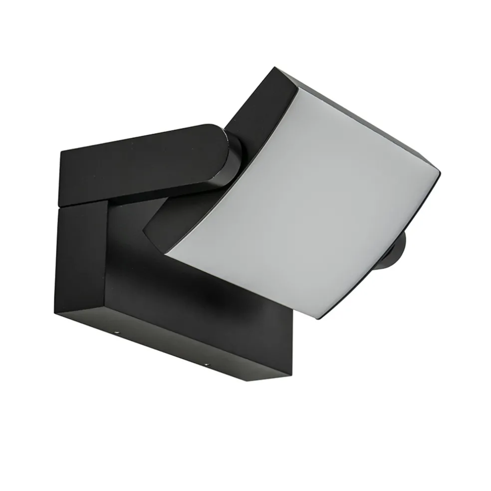 LED buitenlamp zwart met draaibare kap