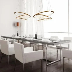 LED hanglamp ringen mat zwart