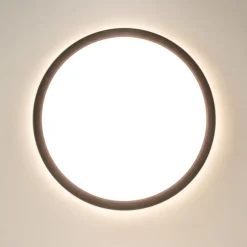 LED plafondlamp met 3 licht opties zwart rond