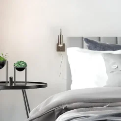 LED wandlamp/bedlamp flexibel staal