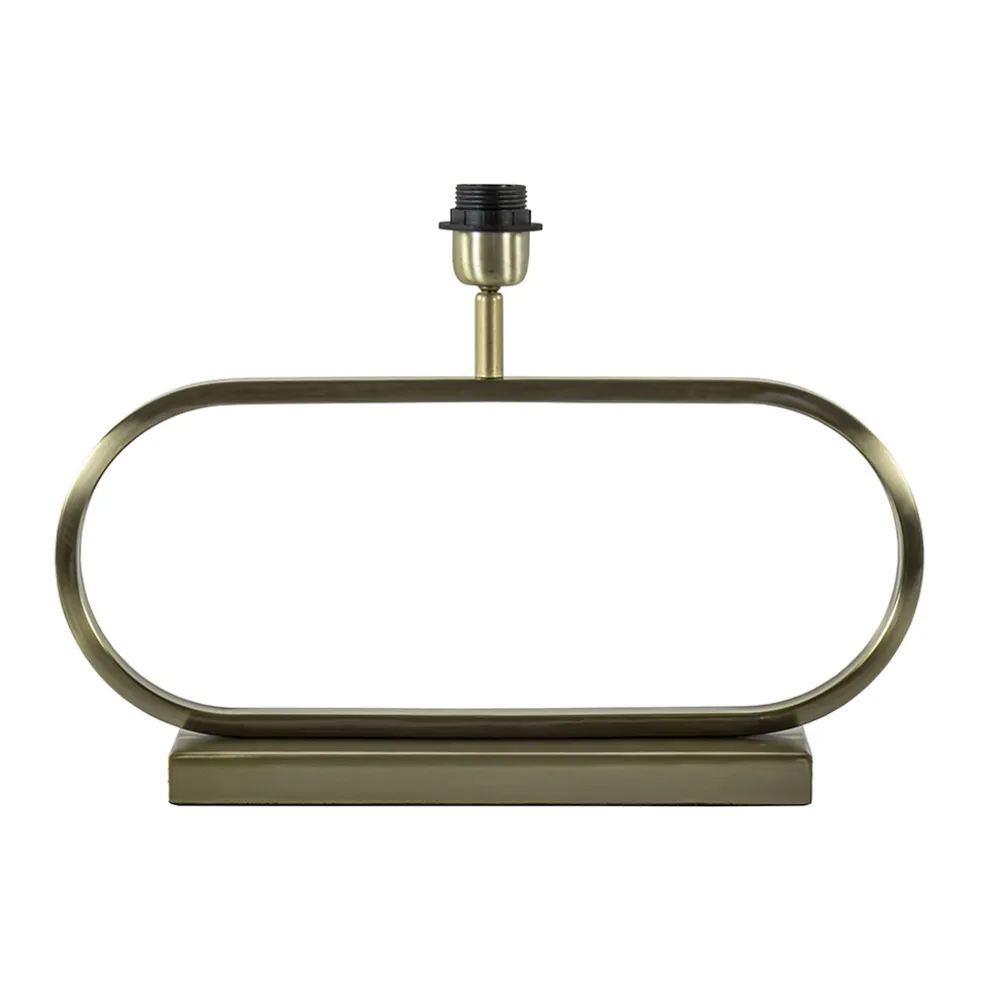 Licht and Living lampvoet Jamiro licht goud ovaal