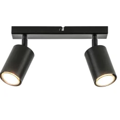 2-Lichts opbouwspot GU10 mat zwart