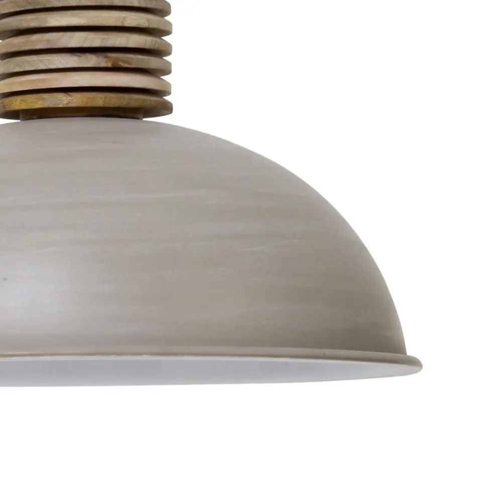 Light & Living hanglamp Avery grijs/hout