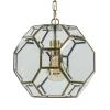 Light & Living hanglamp Lennox brons met helder glas