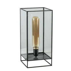 Light & Living tafellamp Solas zwart met glas