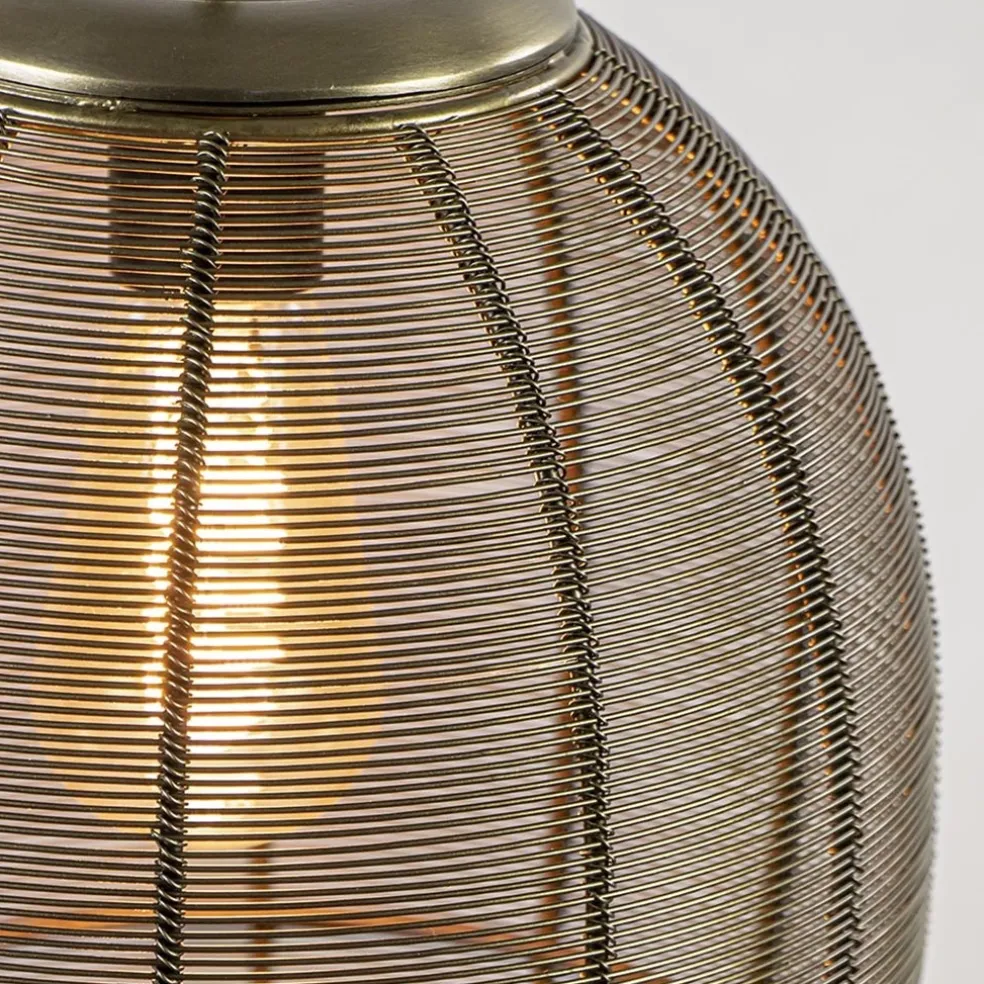 Light and Living hanglamp Yaelle antiek brons met zwart