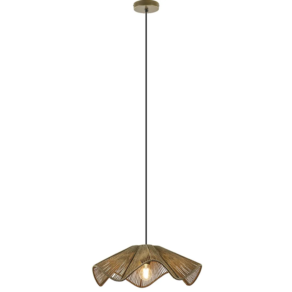 Light and Living hanglamp Fodara jute naturel