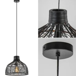 Light and Living hanglamp Pocita zwart