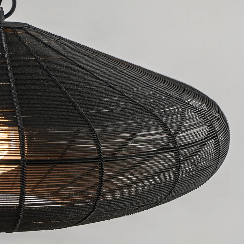 Light and Living hanglamp Bahoto mat zwart 51 cm