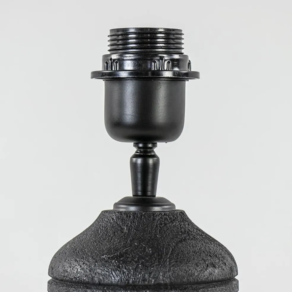 Light and Living lampvoet Paolo zwart hout excl. kap