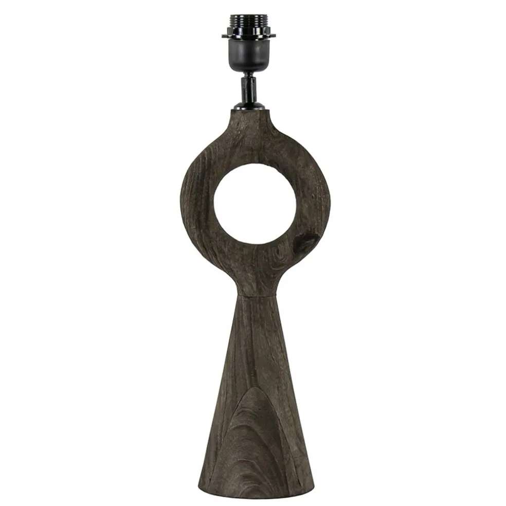Light and Living lampvoet Sabuli donker bruin hout