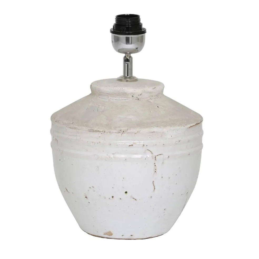 Light and Living lampvoet Toba wit 25x35 cm