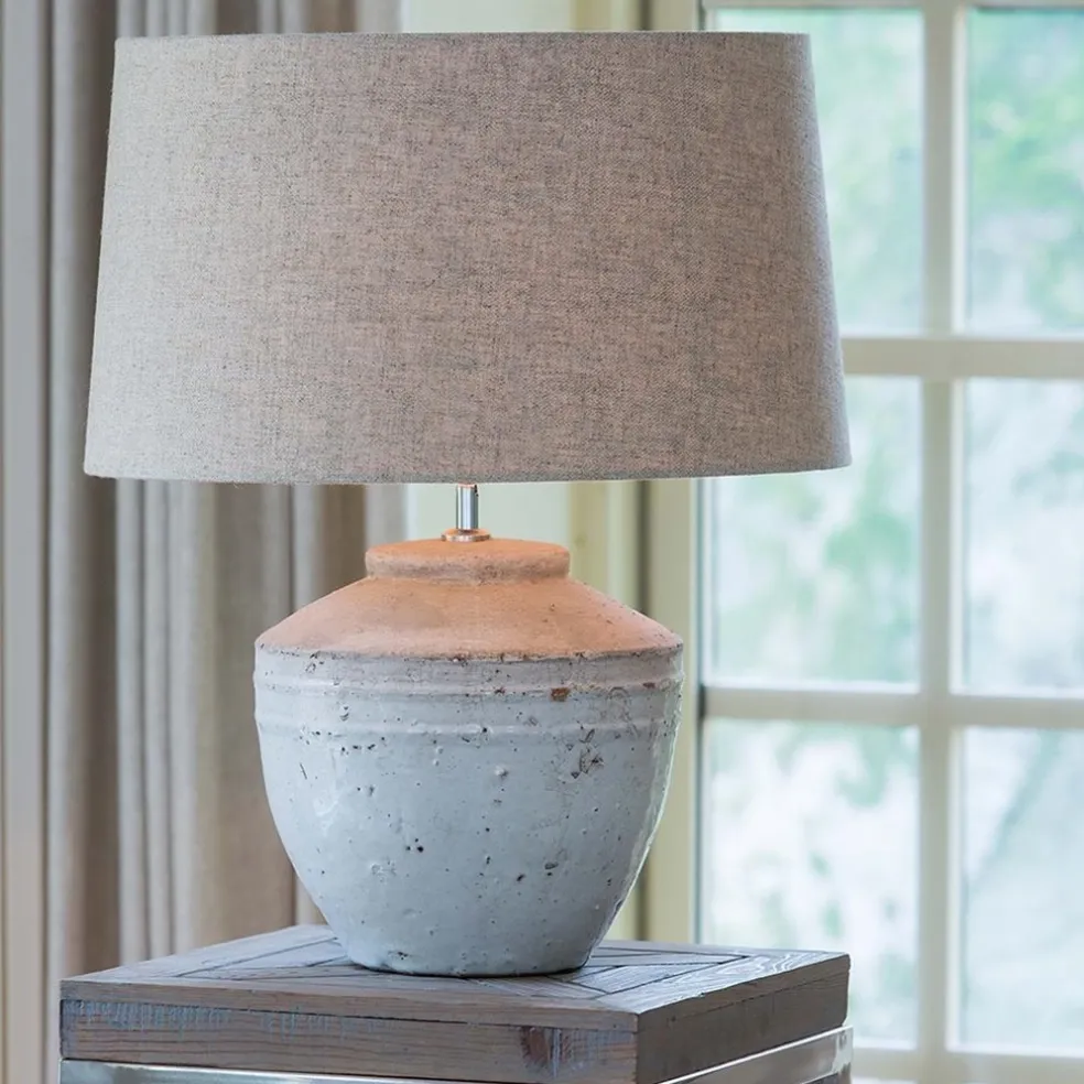 Light and Living lampvoet Toba wit 25x35 cm