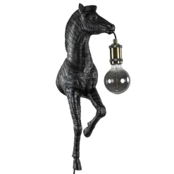 Light and Living wandlamp Zebra mat zwart