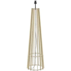 Luxe lampvoet naturel hout exclusief kap