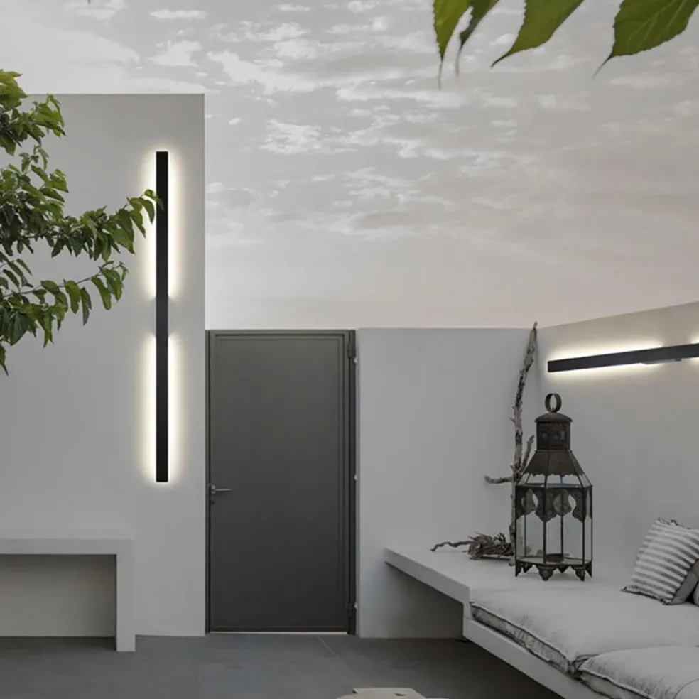 Mat zwarte buitenlamp inclusief LED