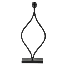 Mat zwarte lampvoet Okno exclusief kap