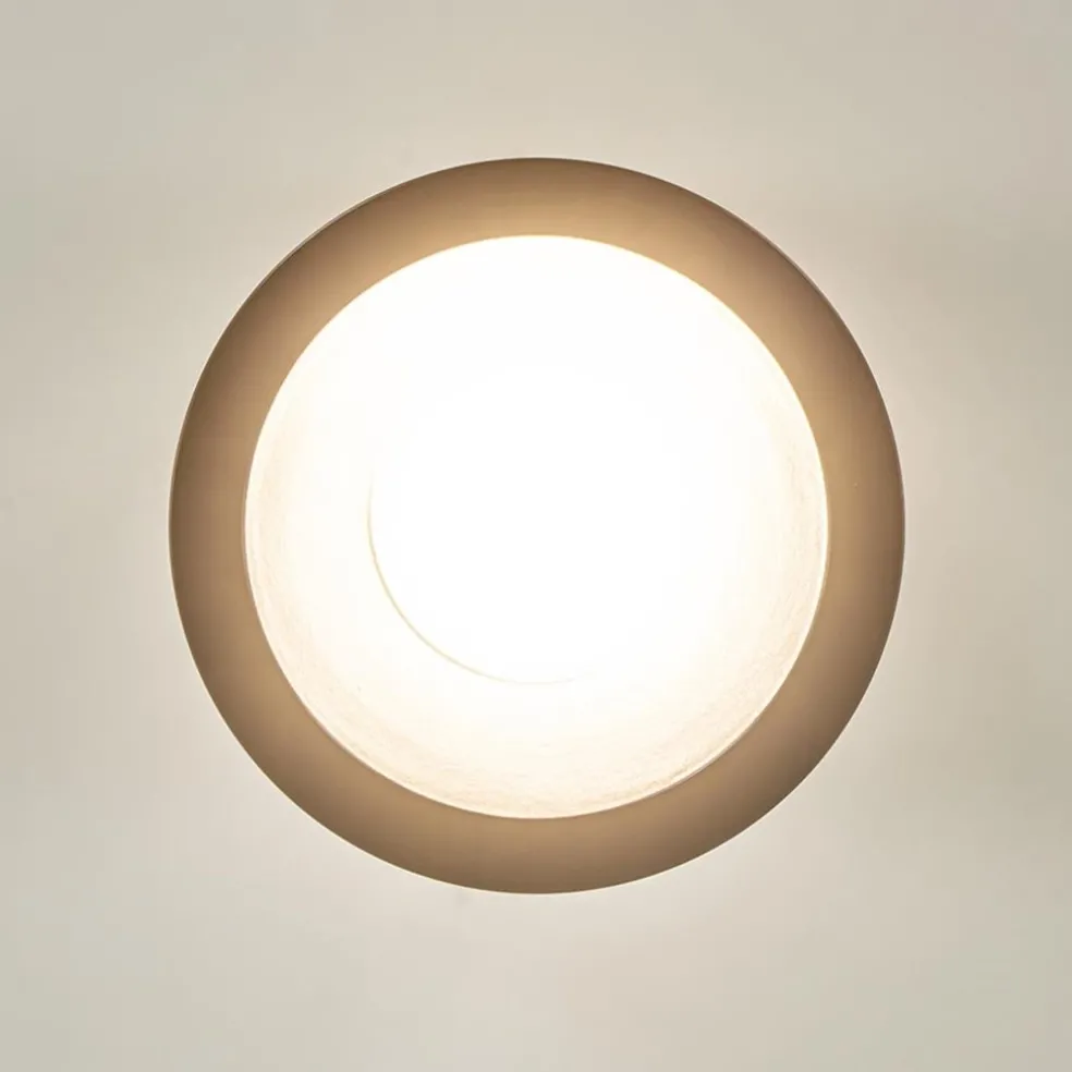 Mat zwarte opbouwspot rond IP54 badkamer/buiten