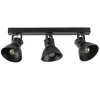 Metalen 3-lichts plafondlamp ELiano mat zwart