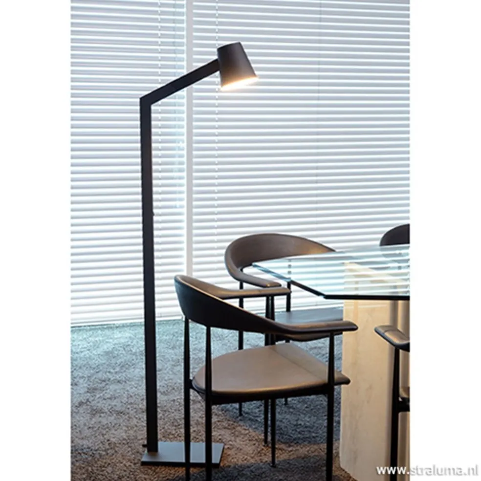 Moderne design vloerlamp zwart