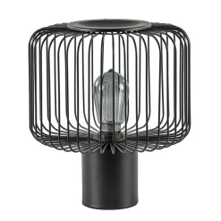 Moderne draad tafellamp mat zwart