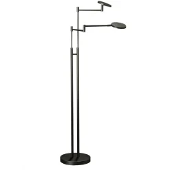 Moderne dubbele LED leeslamp antraciet
