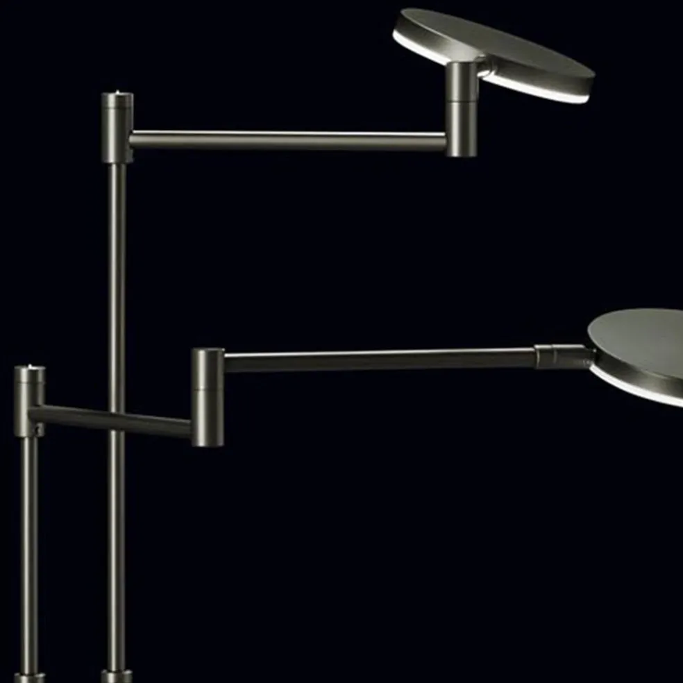 Moderne dubbele LED leeslamp antraciet