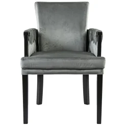 Moderne eetkamerstoel verlours grijs met zwart