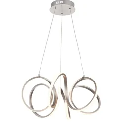 Moderne hanglamp krul staal incl LED