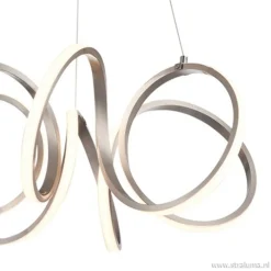 Moderne hanglamp krul staal incl LED