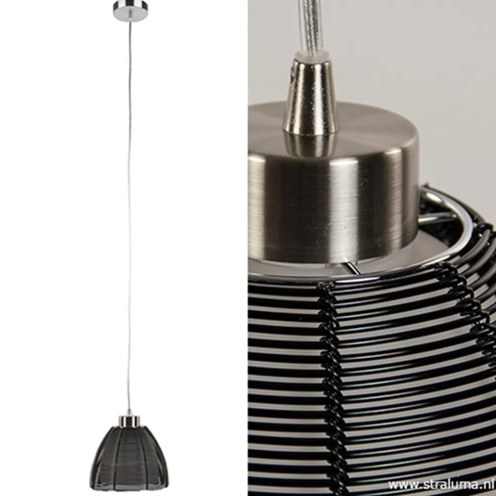 Moderne hanglamp zwart klein
