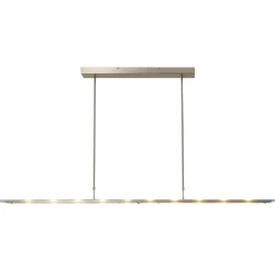 Moderne LED hanglamp nikkel met helder glas