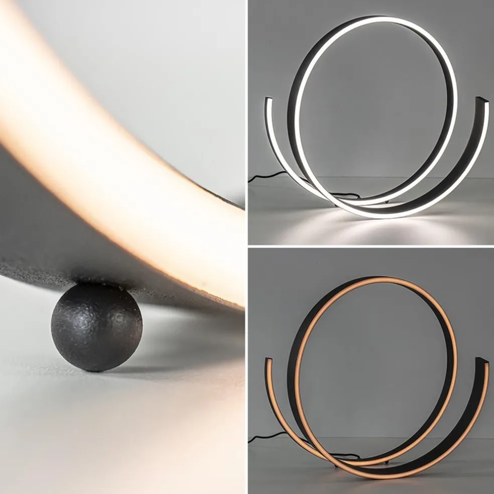 Moderne LED tafellamp zwart met dim to warm functie