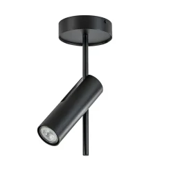 Moderne plafondspot zwart metaal verstelbaar