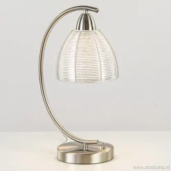 Moderne tafellamp draad staal aluminium
