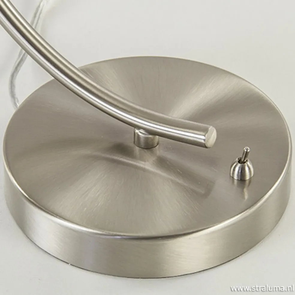 Moderne tafellamp draad staal aluminium