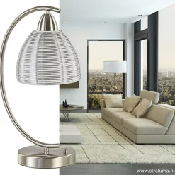 Moderne tafellamp draad staal aluminium