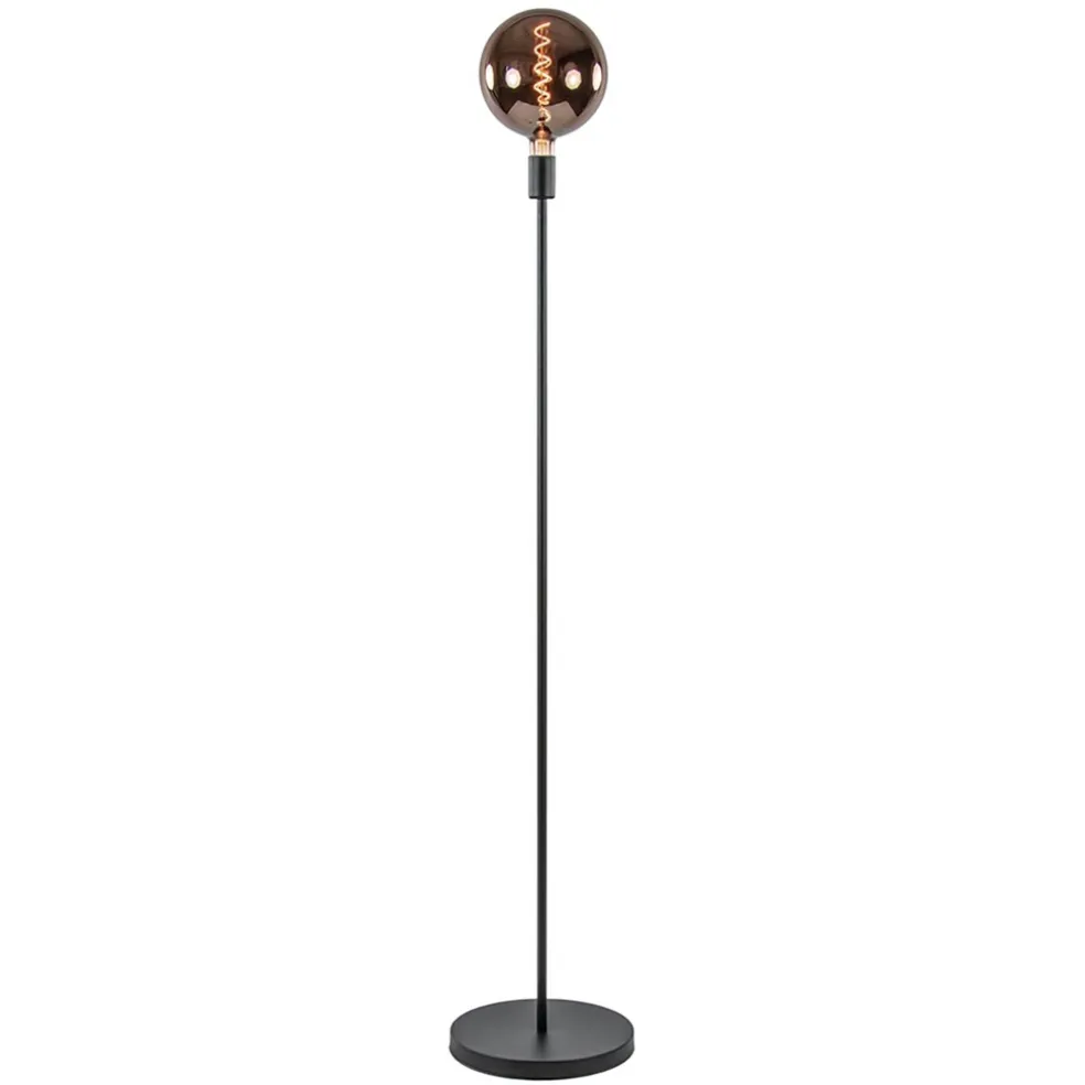 Moderne vloerlamp mat zwart exclusief lichtbron