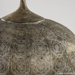 Oosterse hanglamp Emine bruin/goud metaal