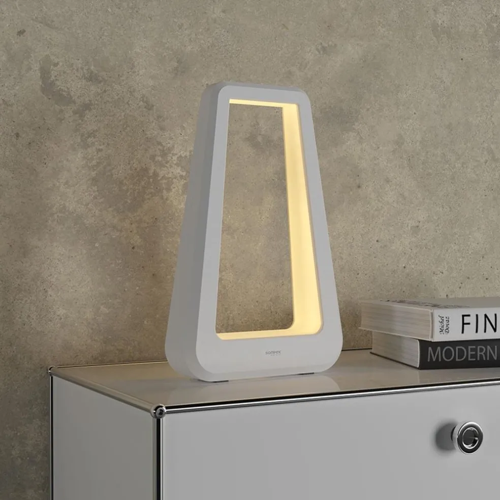 Oplaadbare tafellamp op accu wit dimbaar IP65