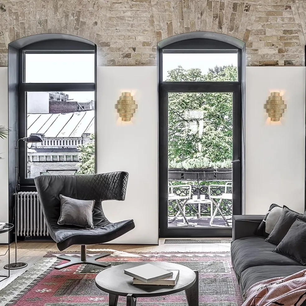 Oud zilveren wandlamp metaal excl snoer