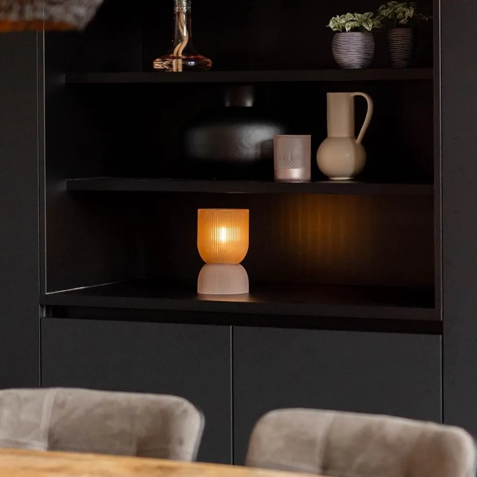 Phoebe tafellamp oud roze Light and Living klein