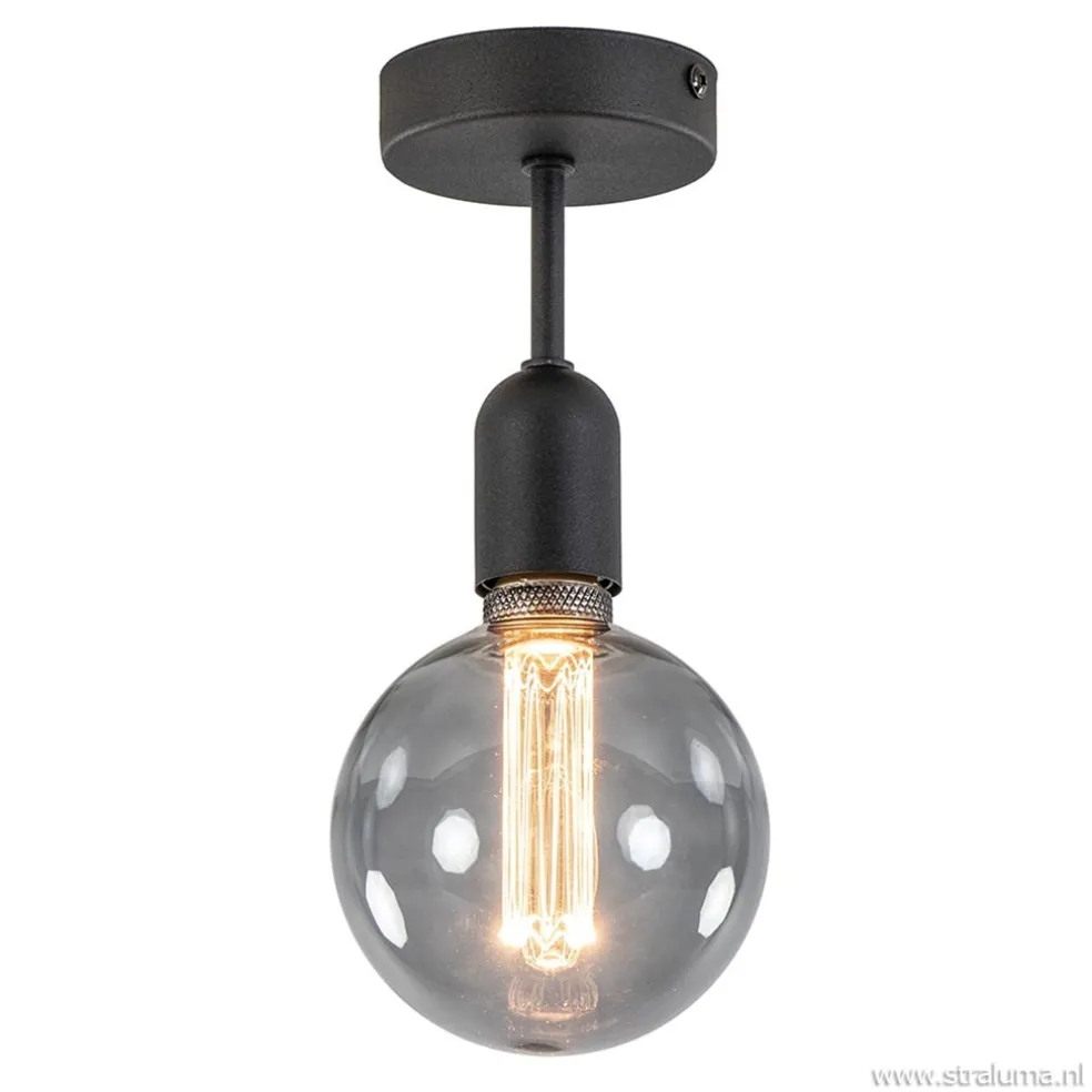 Plafondfitting basic zwart