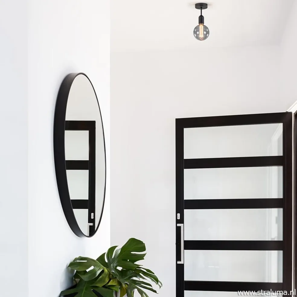 Plafondfitting basic zwart