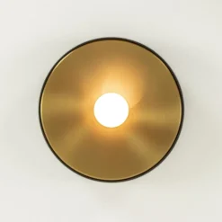 Plafondlamp Bright 20 zwart/matgoud