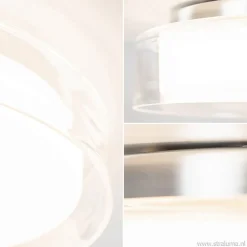 Plafondlamp chroom/clear IP44 3-step dim
