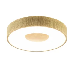 Plafondlamp Coin 38 hout + remote CCT