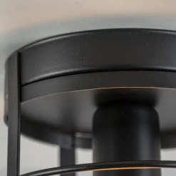 Plafondlamp kooi zwart